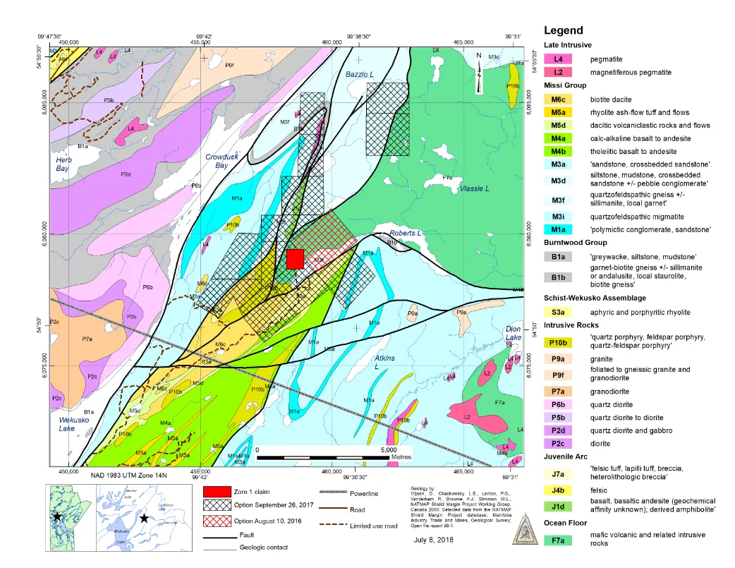 dfean lake lithium gold project 15